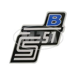 Klebefolie Seitendeckel - B - blau, S51