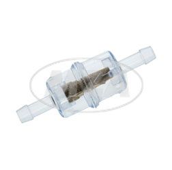 Fuel filter small - plastic / brass granulate - Ø6mm Connector