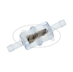 Benzinfilter klein - Kunststoff / Messinggranulat - Ø6mm Anschluss