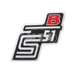 Klebefolie Seitendeckel -B- rot, S51