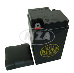 Batterie 6V 12 Ah, mit Deckel - Blei-Gel, wartungsfrei, geschlossen - Typ: 0811 - pass. für AWO425, RT125