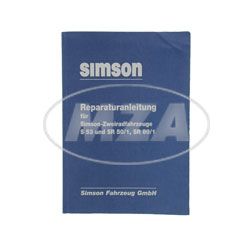 Reparaturanleitung für SIMSON-Zweiradfahrzeuge S53, S83, SR50/1, SR80/1   - Ausgabe 1989  mit Schaltpläne