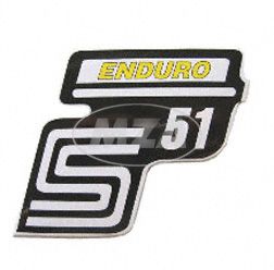 Klebefolie Seitendeckel -Enduro- gelb, S51