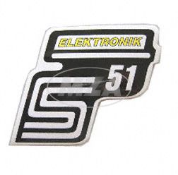 Klebefolie Seitendeckel -Elektronik- gelb, S51