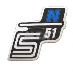 Klebefolie Seitendeckel -N- blau, S51