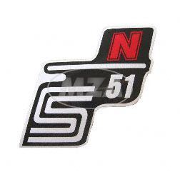 Klebefolie Seitendeckel -N- rot, S51