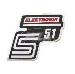 Klebefolie Seitendeckel -Elektronik- rot, S51