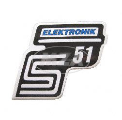 Klebefolie Seitendeckel -Elektronik- blau, S51