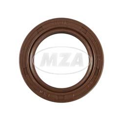 Oil seal NJK 25x37x07 - FPM - brown - with dust lip