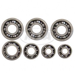 Kugellager SET, SKF-MARKENLAGER - 3x 6203 C3  / 1x 6202 / 1x 6004 / 2x 6201 C3,     RT125/2, SR56