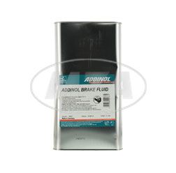 ADDINOL BRAKE FLUID DOT4 (auch DOT3), Bremsflüssigkeit, vollsynthetisch, 5 L Kanister