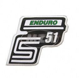 Klebefolie Seitendeckel -Enduro- grün, S51