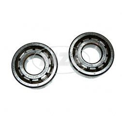 SET= 2x Rollenlager Sport - SKF - NJ204ECP/C3, Kurbelwellenlager für SIMSON-Motoren M531-M754