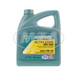 ADDINOL PKW SAE 0W-40 ULTRA LIGHT MV 046, Motorenöl, vollsynthetisch, 4 L Kanister