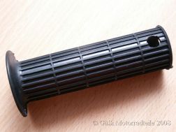 Twist grip - cover, rubber grip (sleeve), right - Ø26mm - length: 120mm, black, longitudinally ribbed, open - for SIMSON, ETZ, TS