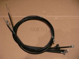 Bowdenzugsatz (Gas,Choke,VR Bremse,Kupplung) für ES 175/2,250/2 schwarz