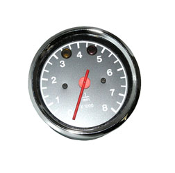 Mechanischer Drehzahlmesser ø 80 mm - Kontrollleuchten ROT + GELB - Motorrad ETZ
