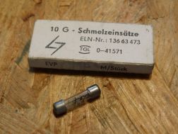 Glass fuse 5 x 20 mm 1A