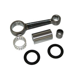 Con rod c/w bearings,crank pin and check plates