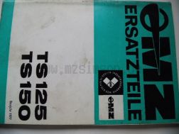 Ersatzteilkatalog MZ TS 125/150 ORIGINAL