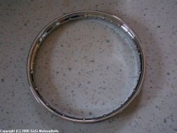 Wheel rim 1,85 B x 18 chromed steel, TS/ES 125,150