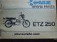 Spare part catalogue ETZ 250 (MZ)