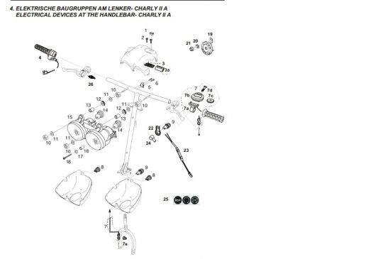 4.Electrical devices on handlebar Charly II A