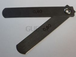 Jauge d'écartement SET 0,4mm et 0,6 mm pour trousse à outils ETZ 125,150,250,251/301 TS 250,250/1