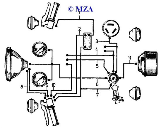 Wiring S 51, S 70 and S 51/1, S 70/1