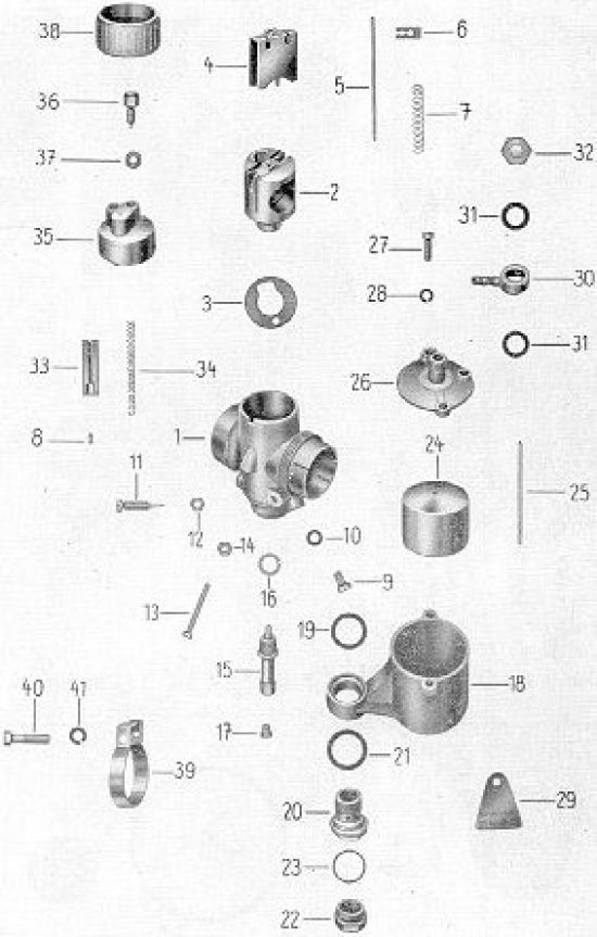 Carburetor BVF parts