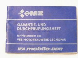 Guarantee and inspection booklet 