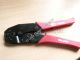 Crimping pliers with ratchet function for uninsulated flat receptacles