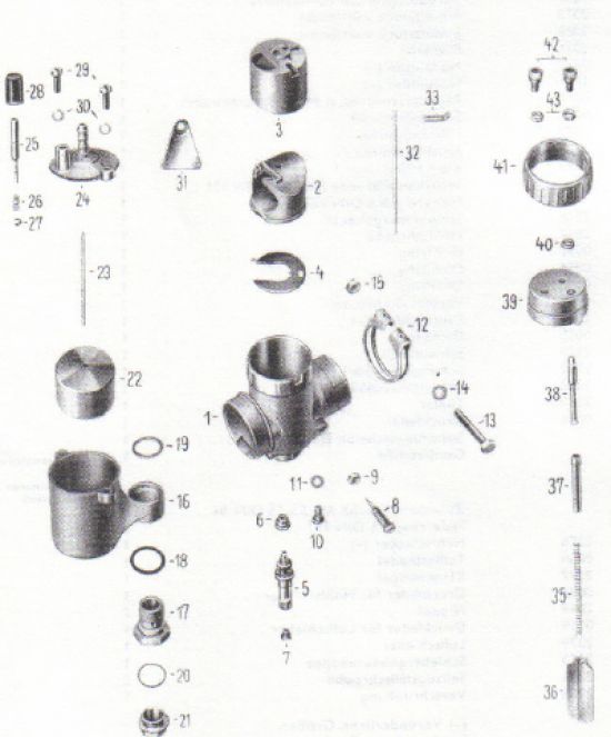 Carb.ES175/1, 250/1, 300