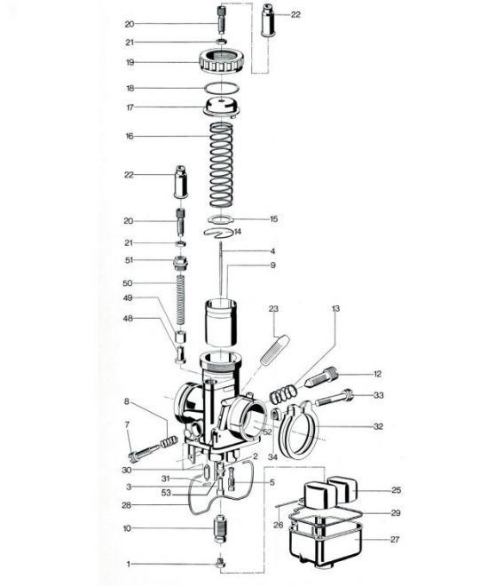 Carburetor BING 53/24/201 - ETZ150 