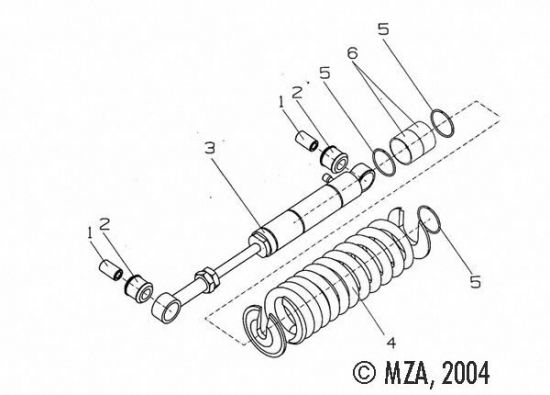 Rear shock absorber