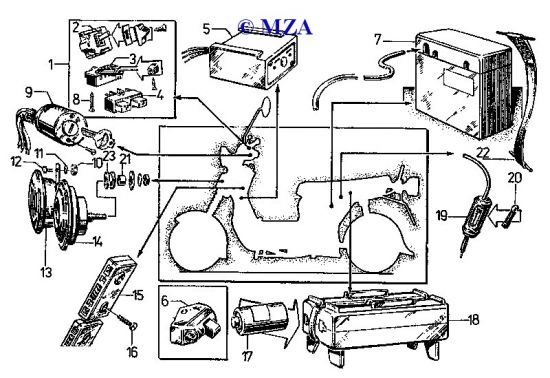 Electrical equipment SR 50, SR 80 and SR 50/1, SR 80/1