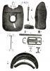 Rear mudguard,leg protectors,luggage carrier,seat