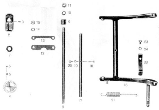 Center stand and parts