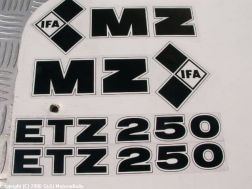 Set of stickers for the ETZ authority vehicle from MZ, ETZ 250/A People's Army (NVA)