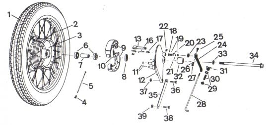 Chassis-Rear wheel,rear brake