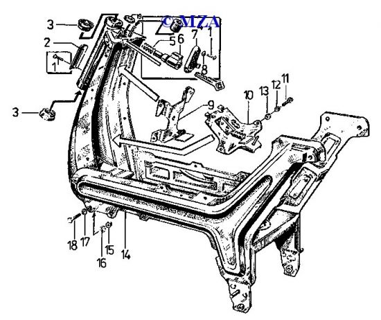 Chassis SR 50, SR 80 et SR 50/1, SR 80/1