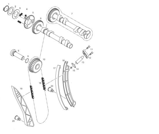 M07 Ventiltrieb, Nockenwelle