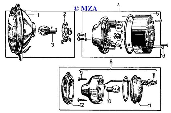 Gummidichtung f. Rücklichtkappe - rund ø 120mm (Lichtaustritt 8522.21