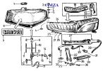 Fuel tank,seat and luggage carrier S 51, S 70 and S 51/1, S 70/1