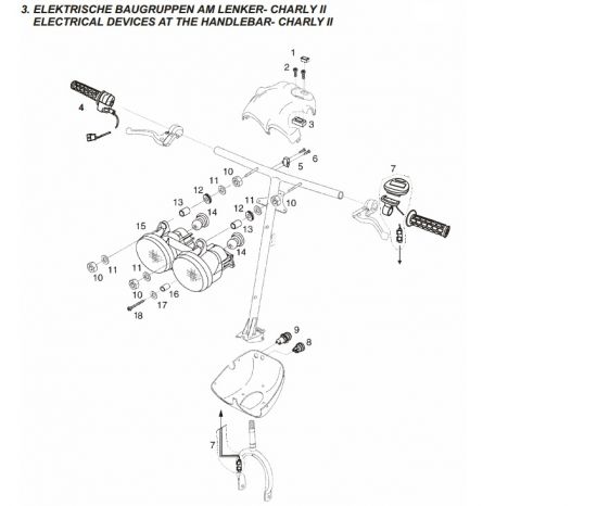 3.Electrical devices on handlebar Charly II