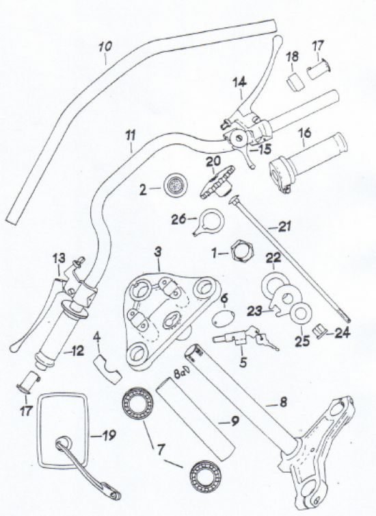 Lenkung, Seilzüge  GÜSI Motorradteile