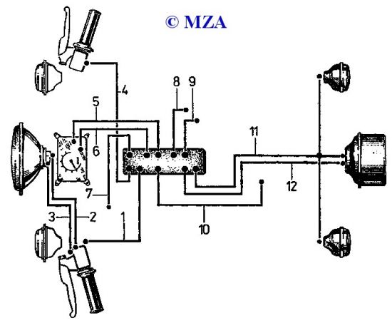 Wiring  SR 50, SR 80 and SR 50/1, SR 80/1