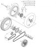 F13-Rear wheel,chain SX