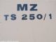 MZ 250/1 chrome for tool cover piece