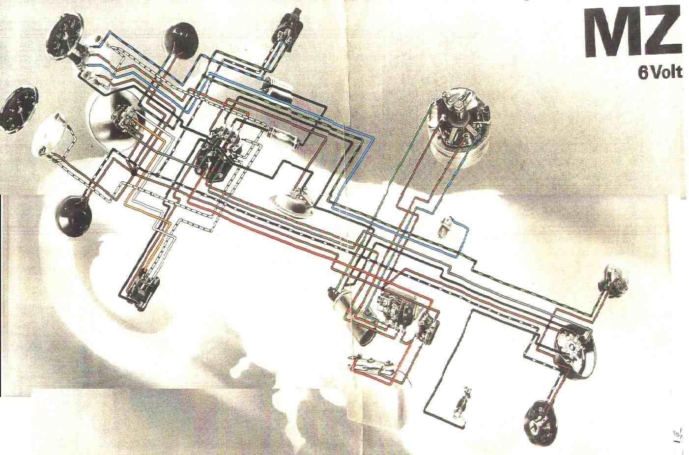 GÜSI Motorradteile honda 350 es wiring diagram 